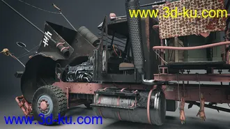 3D打印模型Post Apocalyptic Truck的图片