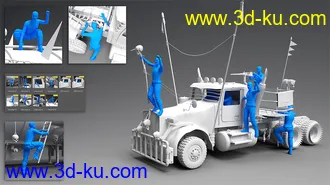 3D打印模型Post Apocalyptic Truck的图片