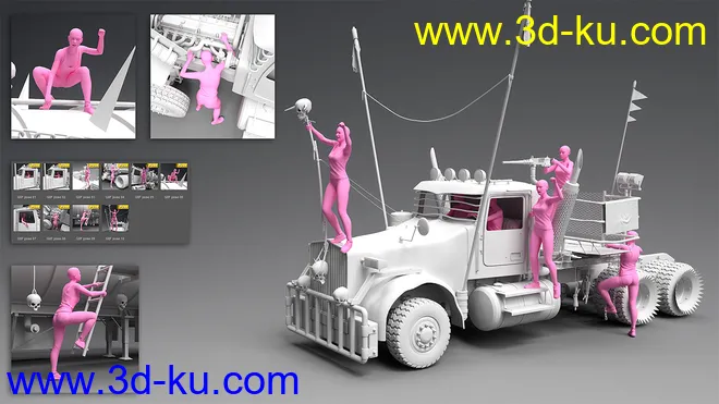 Post Apocalyptic Truck模型的图片11