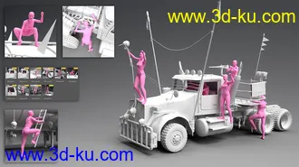 3D打印模型Post Apocalyptic Truck的图片