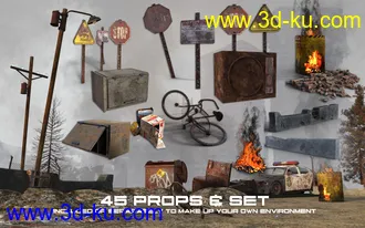 3D打印模型Post Apocalyptic Zone的图片