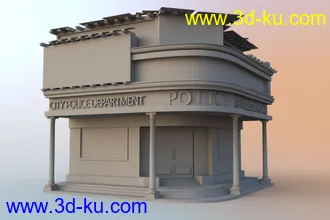 3D打印模型Post Apocalyptic Zone的图片