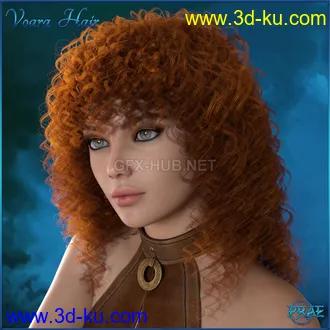 3D打印模型Prae-Voara Hair For G3G8 Daz的图片