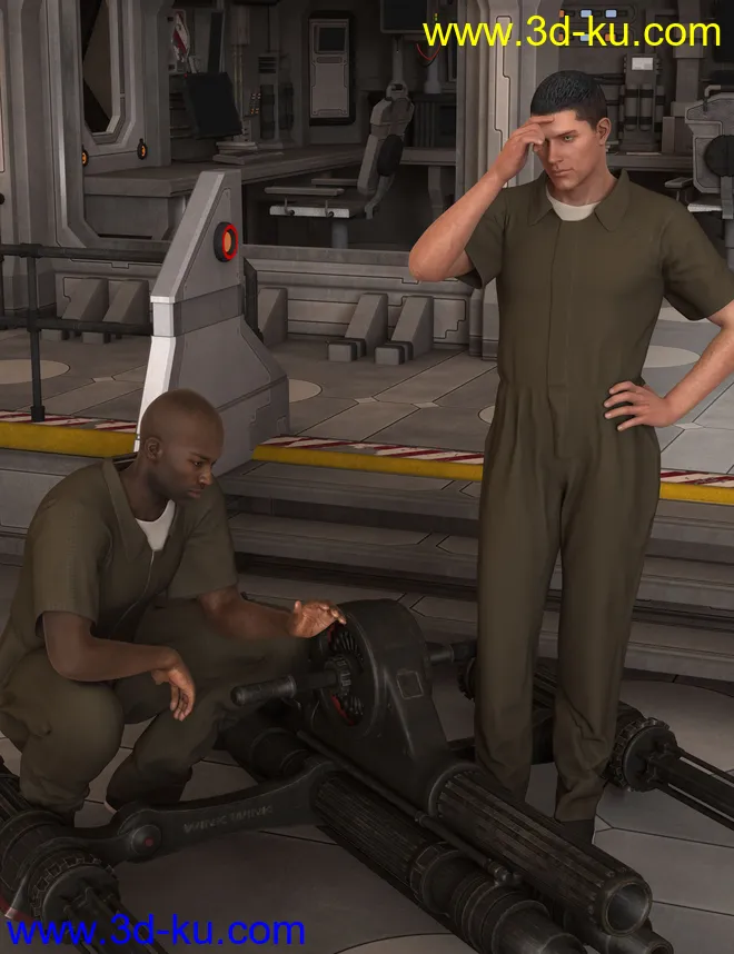 Prison Clothes for Genesis 2 Male(s)模型的图片7