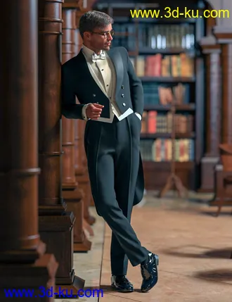 3D打印模型PRZ White Tie Outfit for Genesis 8 Male(s)的图片