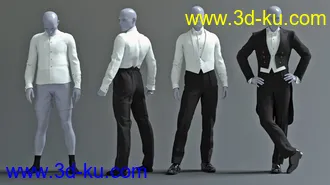 3D打印模型PRZ White Tie Outfit for Genesis 8 Male(s)的图片