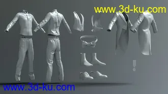 3D打印模型PRZ White Tie Outfit for Genesis 8 Male(s)的图片