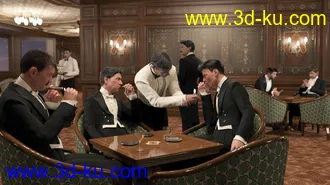3D打印模型PRZ White Tie Outfit for Genesis 8 Male(s)的图片