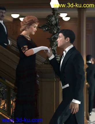 3D打印模型PRZ White Tie Outfit for Genesis 8 Male(s)的图片