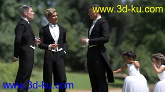 3D打印模型PRZ White Tie Outfit for Genesis 8 Male(s)的图片