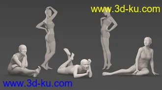 3D打印模型PTF Popular People Poses and Expressions for Genesis 8 Female and Penny 8的图片