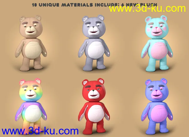 PTF Teddy Cute and Creepy Texture Pack模型的图片4