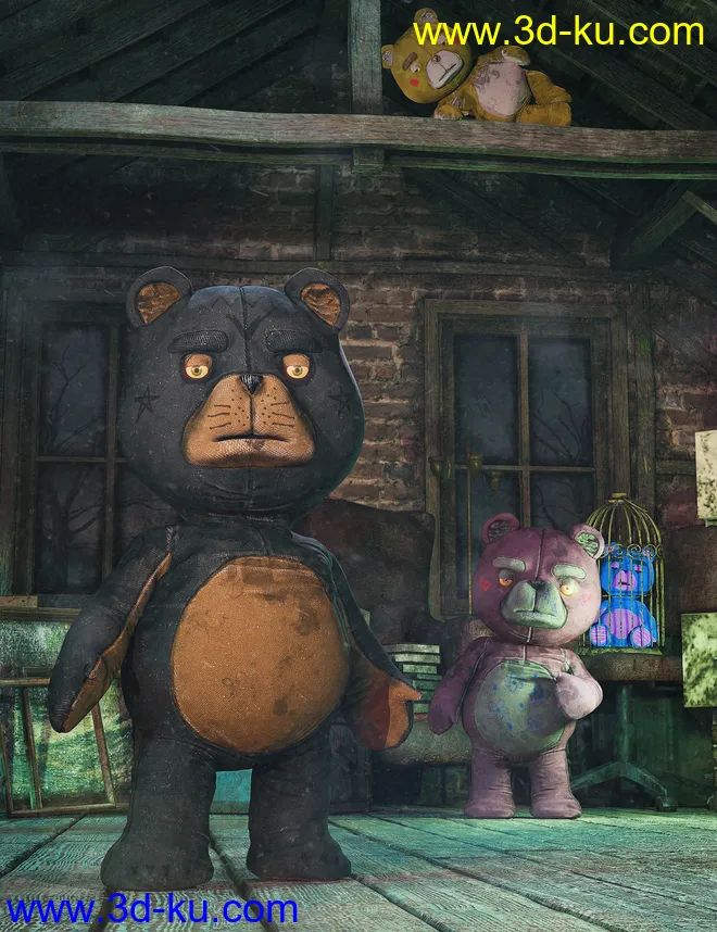 PTF Teddy Cute and Creepy Texture Pack模型的图片6
