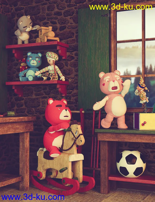 PTF Teddy Cute and Creepy Texture Pack模型的图片7