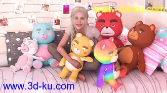 3D打印模型PTF Teddy Cute and Creepy Texture Pack的图片