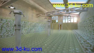Public Shower Bundle Pack模型的图片3