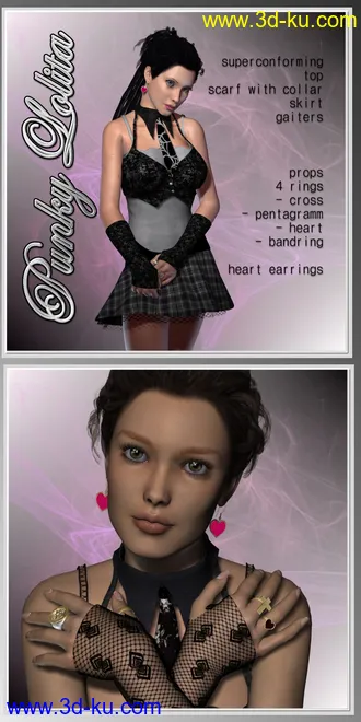 3D打印模型Punky Lolita Clothing and Jewels for V4-S4-Elite-A4-Alice的图片