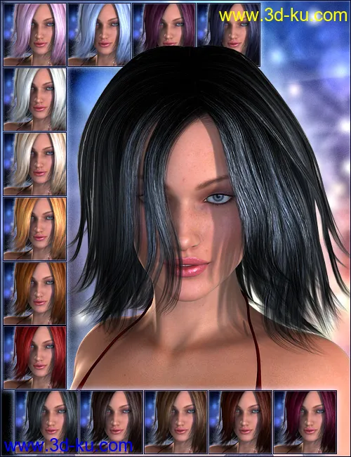 Pure Hair -Nightlife for Genesis模型的图片2