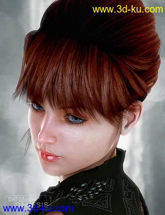 3D打印模型Pure Hair Retro for Genesis的图片