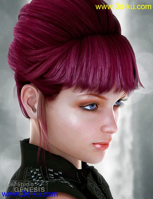 Pure Hair Retro for Genesis模型的图片2