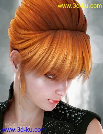 3D打印模型Pure Hair Retro for Genesis的图片
