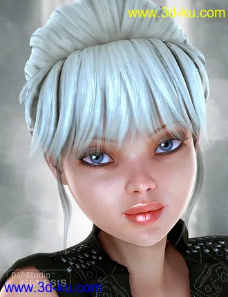 3D打印模型Pure Hair Retro for Genesis的图片