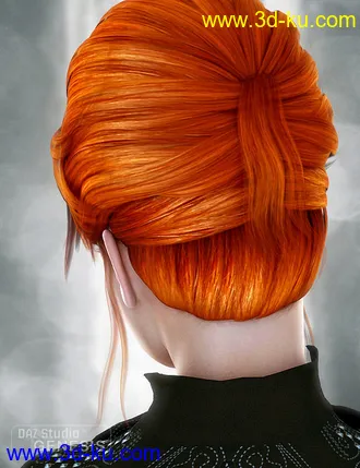 3D打印模型Pure Hair Retro for Genesis的图片