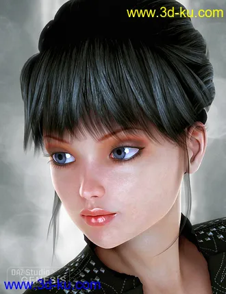 3D打印模型Pure Hair Retro for Genesis的图片