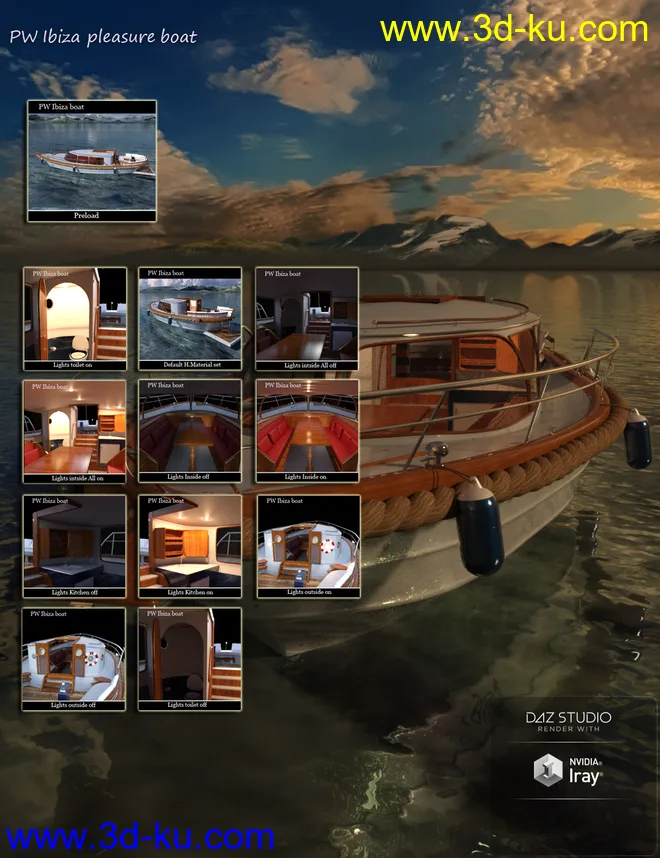 PW Ibiza Pleasure Boat模型的图片11