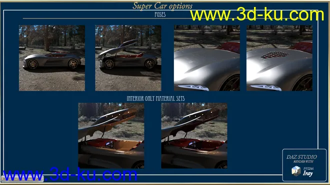 PW Super Car Iray模型的图片3