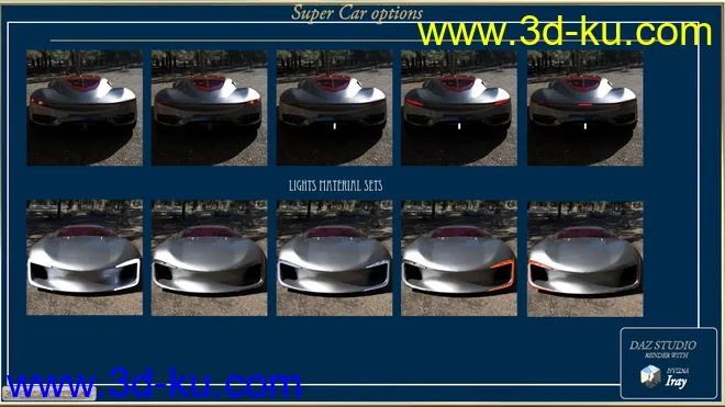 PW Super Car Iray模型的图片5