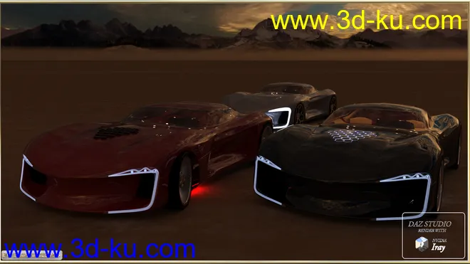 PW Super Car Iray模型的图片6