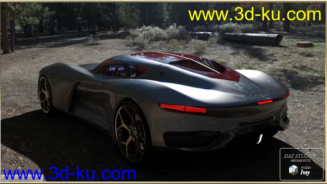 PW Super Car Iray模型的图片8