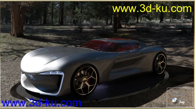 PW Super Car Iray模型的图片9