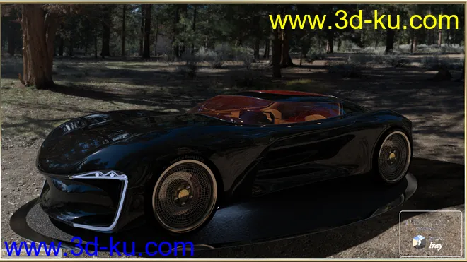 PW Super Car Iray模型的图片10