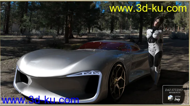 PW Super Car Iray模型的图片16