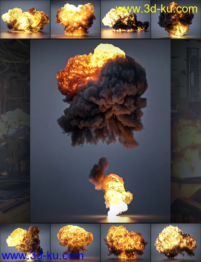 Pyromantix - Volumetric Explosions模型的图片1