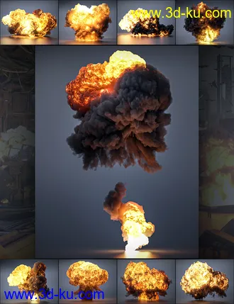 3D打印模型Pyromantix - Volumetric Explosions的图片
