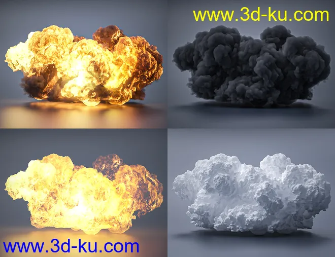 Pyromantix - Volumetric Explosions模型的图片4