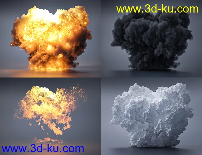 Pyromantix - Volumetric Explosions模型的图片5