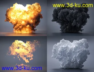 3D打印模型Pyromantix - Volumetric Explosions的图片