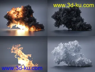 3D打印模型Pyromantix - Volumetric Explosions的图片