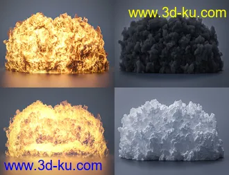 3D打印模型Pyromantix - Volumetric Explosions的图片