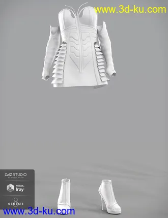 3D打印模型Queen Bee Outfit for Genesis 8 Female(s)的图片