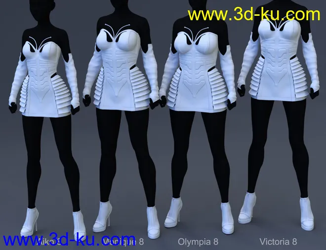 Queen Bee Outfit for Genesis 8 Female(s)模型的图片6