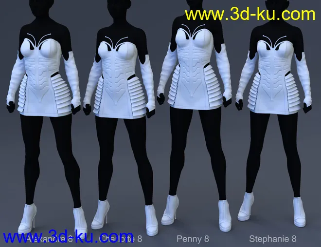 Queen Bee Outfit for Genesis 8 Female(s)模型的图片7