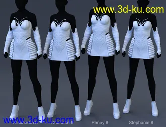 3D打印模型Queen Bee Outfit for Genesis 8 Female(s)的图片
