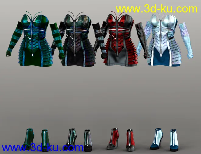 Queen Bee Outfit Textures模型的图片6