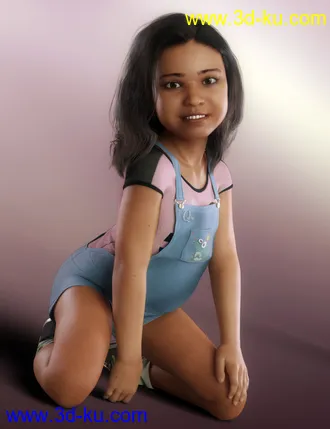 3D打印模型QX Little Chooli for Genesis 8 Female的图片