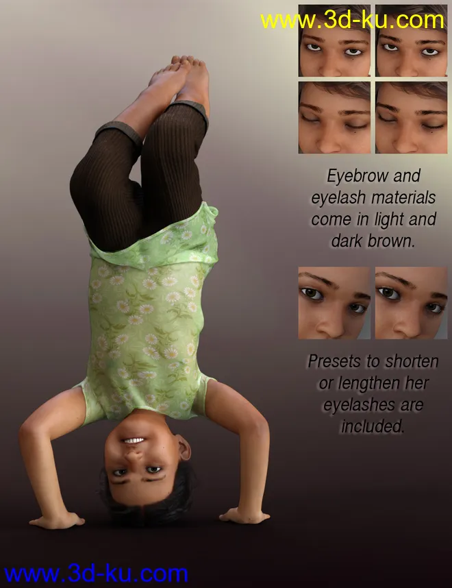 QX Little Chooli for Genesis 8 Female模型的图片4